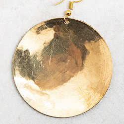 ゴールド メタル プレートのピアス Mサイズ - サブ3