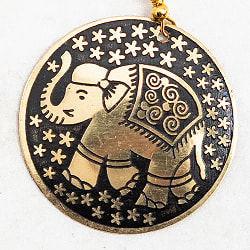 ゴールド メタル プレートのピアス Mサイズ - サブ4