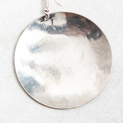 シルバー メタル プレートのピアス Mサイズ - サブ3