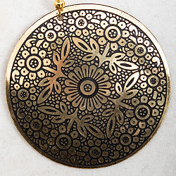 ゴールド メタル プレートのピアス Lサイズ - サブ4