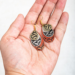 メダル カラーのメタル プレートピアス - サブ5