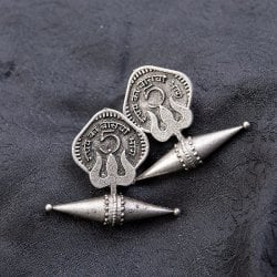 シルバーメタルピアス ヴィンテージコイン