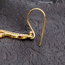 【全9種】インドの伝統　天然石ティアドロップピアス - サブ3