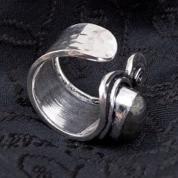 インドの伝統うずまき模様の天然石リング - サブ3