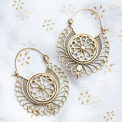 インドのゴールデン　サハスラブジャのピアス - サブ2