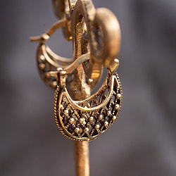 インドの伝統　ころんとバッグピアス - サブ2