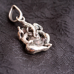 シルバー　ガネーシャのペンダント【紐付】 - サブ2