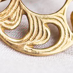 インドの伝統　オリエンタルな三日月　天然石リング - サブ3