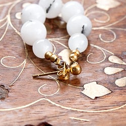 インドの伝統　天然石のボールピアス - サブ5