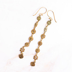 ゴールドカラーのシンプルデザイン　チャクラピアス - サブ3