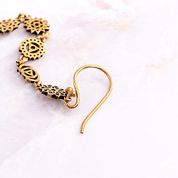 ゴールドカラーのシンプルデザイン　チャクラピアス - サブ5