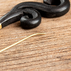 インドの木製トライバルピアス　辻風 - サブ5