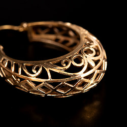 インドの伝統　ゴールドピアス　オーバル - サブ2