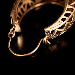 インドの伝統　ゴールドピアス　オーバル - サブ3