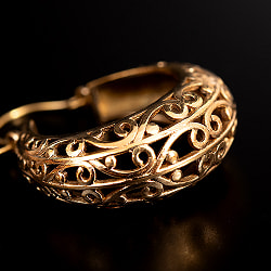 インドの伝統　ゴールドピアス　サークル - サブ2