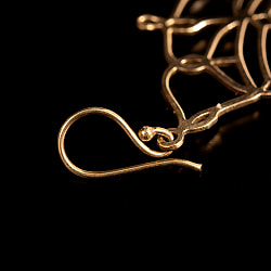 インドの伝統　ゴールドピアス　マンダラ - サブ3