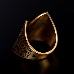 【安心のフリーサイズ】古代ロマンを感じるゴールドリング - サブ4