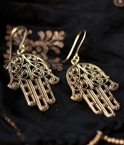 〔お得！選べる3個セット〕インドのゴールドプレート トラディショナル・ピアス - サブ2