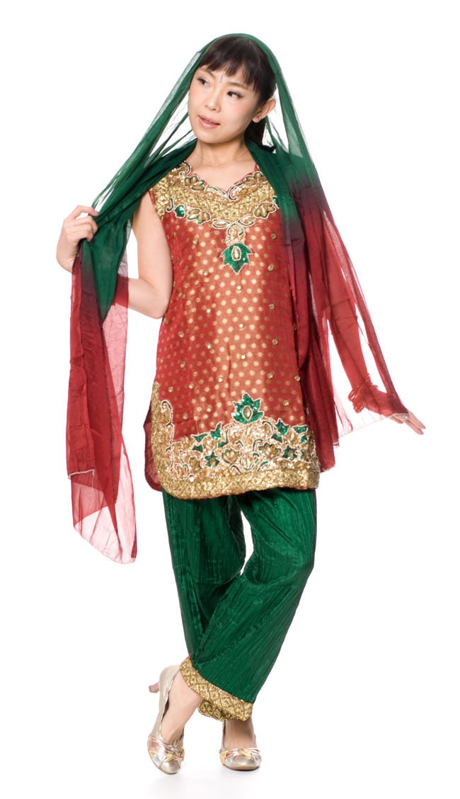 高い品質 NEW パキスタン 民族衣装 パンジャビドレス スカートスーツ