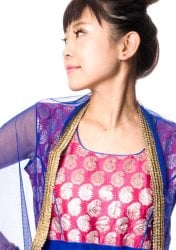 パンジャビ・ドレス3点セット - 青の商品写真