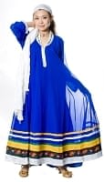 パンジャビ・ドレス3点セット - ブルーの商品写真