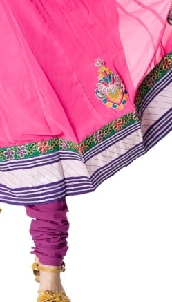 パンジャビ・ドレス3点セット - ピンク - サブ5