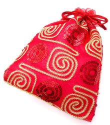 インドの大きな巾着[3個セット]の商品写真