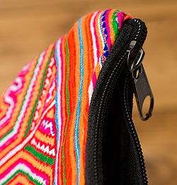 モン族の伝統刺繍小物入れ＆ペンケース　メイクポーチ - サブ4