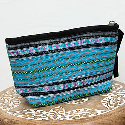 モン族のサブバッグ&小物入れ[幅:約22cm] - サブ3