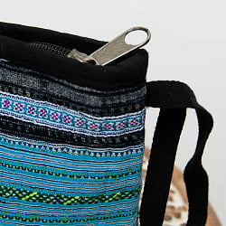 モン族のサブバッグ&小物入れ[幅:約22cm] - サブ4