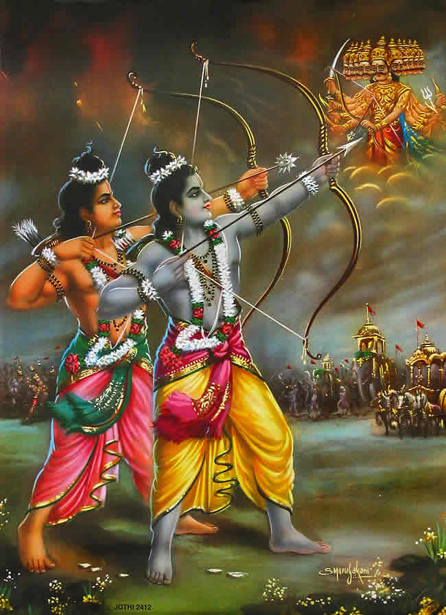 ラーマクリシュナ　額縁付　　　　　　　　　ビンテージポスター ラーマヤナー ビンテージポスター 額縁付 - メルカリ