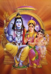 3D神様ハンディカード【シヴァ一家】の商品写真