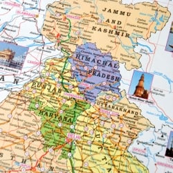 インド全土地図 - インドの教育ポスター - サブ3