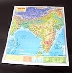 インドの地図(ヒンディ語) - 教育ポスターの商品写真