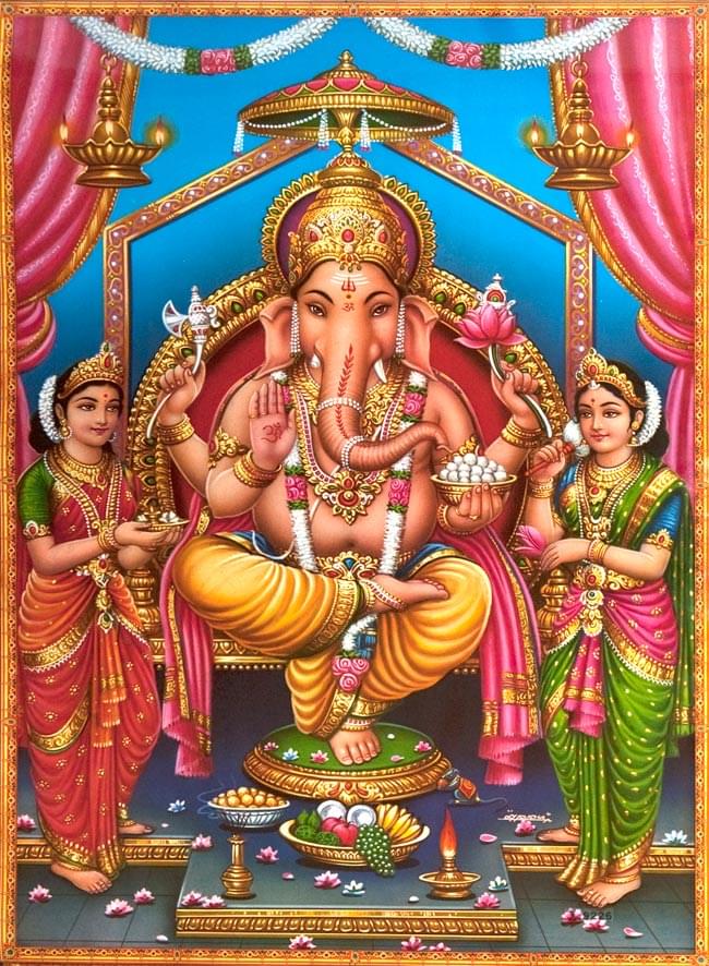 特大ポスター】ガネーシャと崇拝する人々 の通販 - TIRAKITA.COM