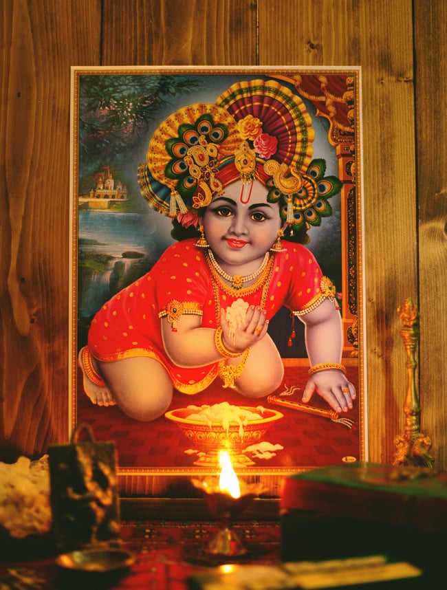 インドの神々　ビンテージポスター　　額縁付 インドの神々 ビンテージポスター 額縁付 インドの神々