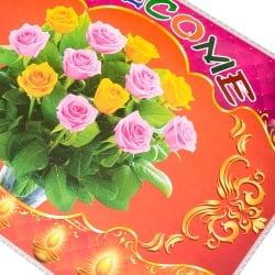 インドの大判ウェルカムポスター 【バラ】 - サブ2