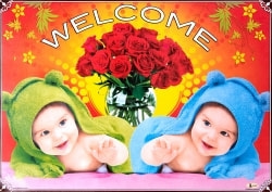 インドのウェルカムポスター 【赤ちゃん】の商品写真