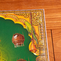 〔約66cm×約47cm〕インドのヒンドゥー神様ポスター - ベイビークリシュナ - サブ4