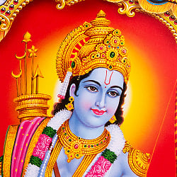 〔約66cm×約47cm〕インドのヒンドゥー神様ポスター - ラーマヤナ ラーマ - サブ2