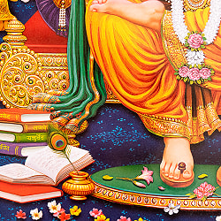 約67cm×約47cm〕インドのヒンドゥー神様ポスター - ガネーシャ - サブ4