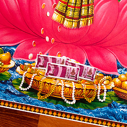 〔約66cm×約47cm〕インドのヒンドゥー神様ポスター - ラクシュミー - サブ3