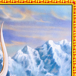 〔約64cm×約45.5cm〕インドのヒンドゥー神様ポスター - シヴァ - サブ4