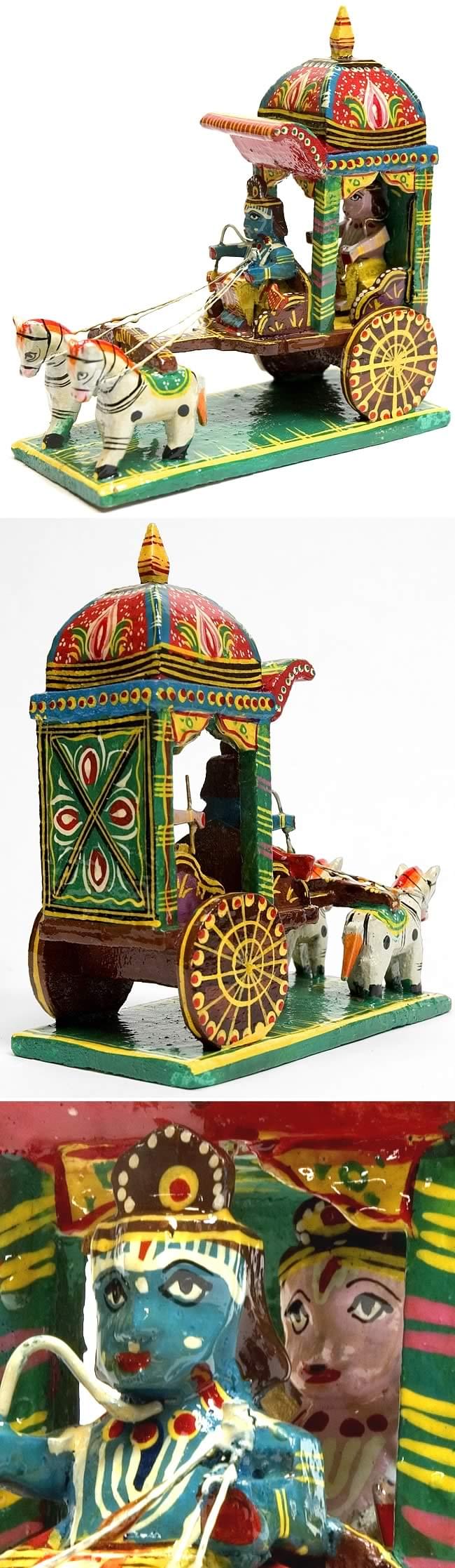 車に乗るクリシュナとアルジュナ の通販 Tirakita Com