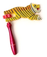 インドの手作りクルクルおもちゃ　【虎】の商品写真