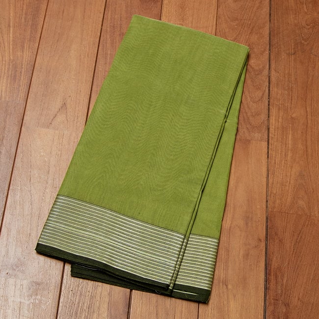 ワイドボーダーの　クラシカル　コットンサリー 15 - 選択2：黄緑