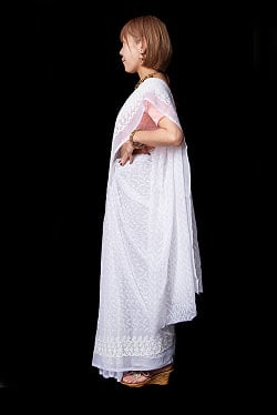 レース地の　ホワイトサリー - サブ3