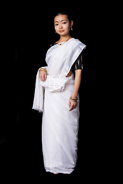 シンプルボーダーの　ホワイトサリー - サブ2