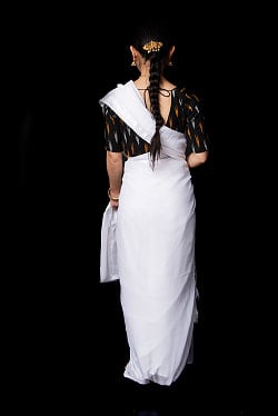 シンプルボーダーの　ホワイトサリー - サブ4