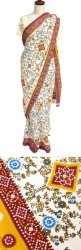 民族衣装サリー【インド花柄】の商品写真